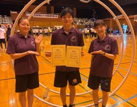 教育学部生が全日本学生ラート競技選手権大会で入賞しました